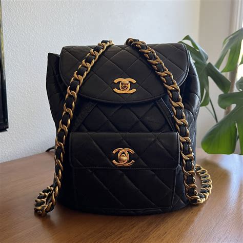 chanel black bag pack|Chanel black bag price.